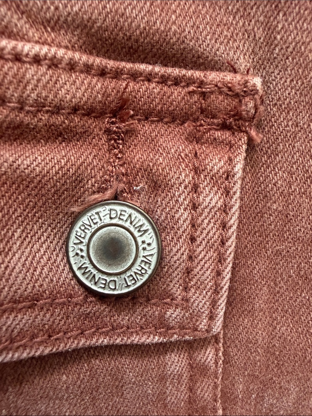 Vervet  Straight Cargo Pants in Washed Rust - Picture 2 of 11